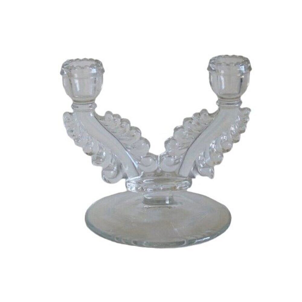 Vintage Susquehanna‎ Double Arm Candle Holder, Taper, Dinner Table Candlelight,